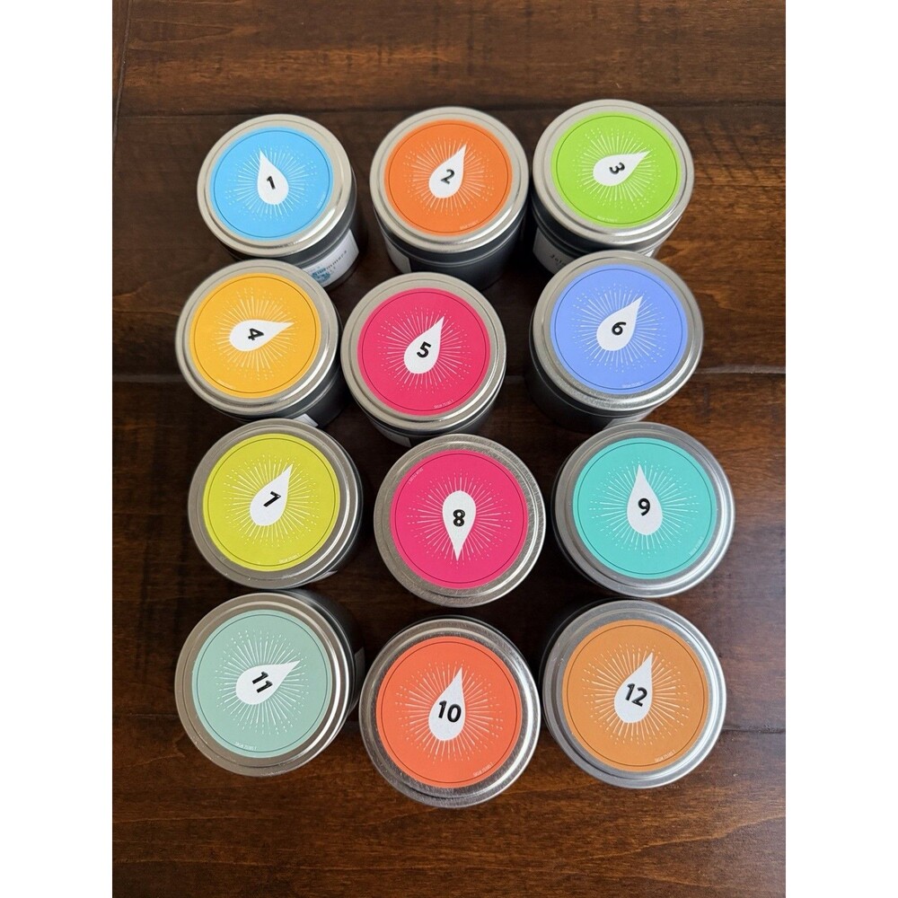 ⁠Trader Joe's 12 Days of Scented Candles Gift Set - 12 Tins